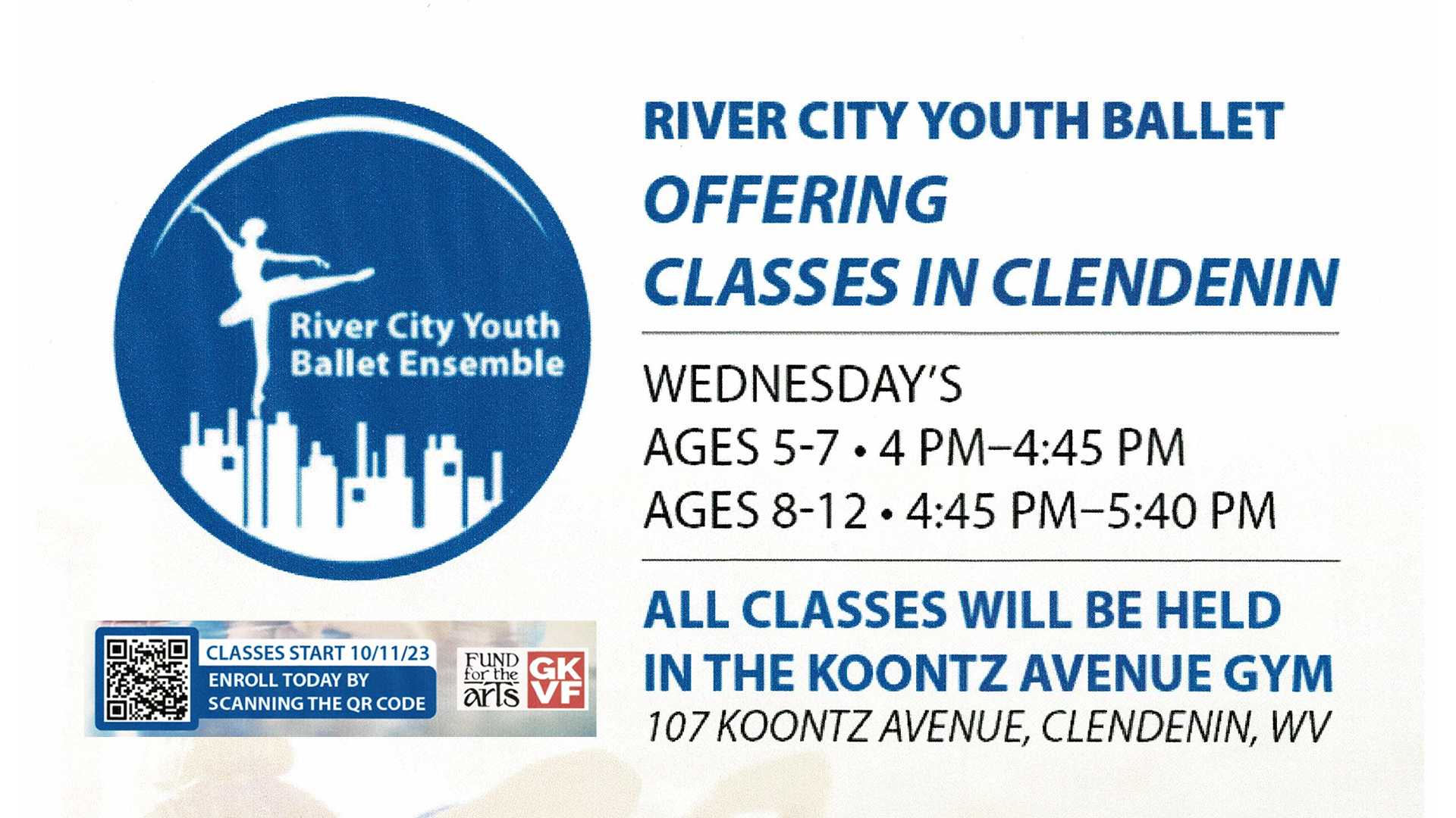 River City Youth Ballet Classes